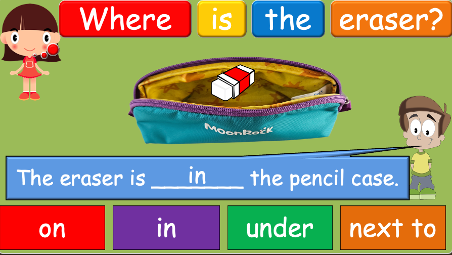 Grade 1 - Semester 1 - Week 07 - Prepositions - ESL PowerPoint Lesson