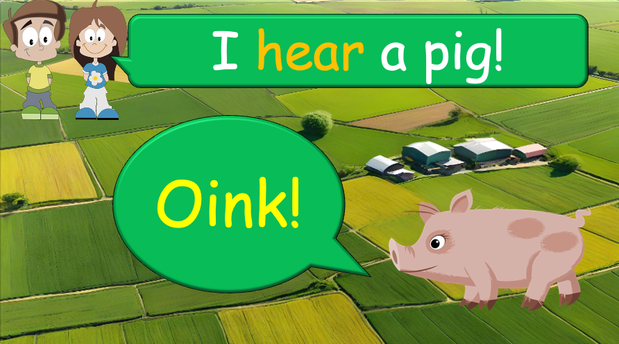 Grade 1-2 - ESL Lesson - On the Farm - Animal Sounds - PowerPoint Lesson