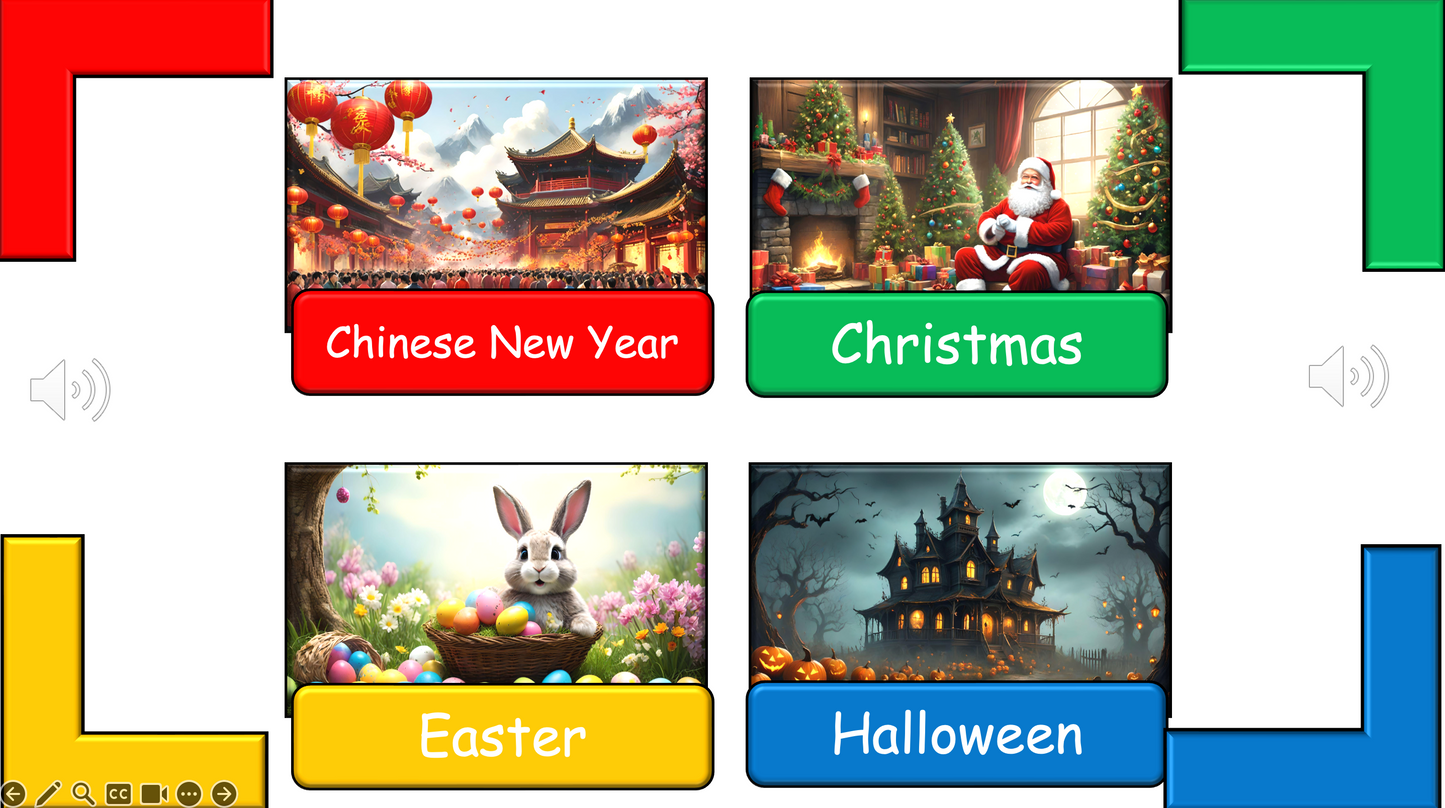 Grade 2-3 (or 1) - ESL Lesson - Festivals of the Year - Part 1 - PowerPoint Lesson