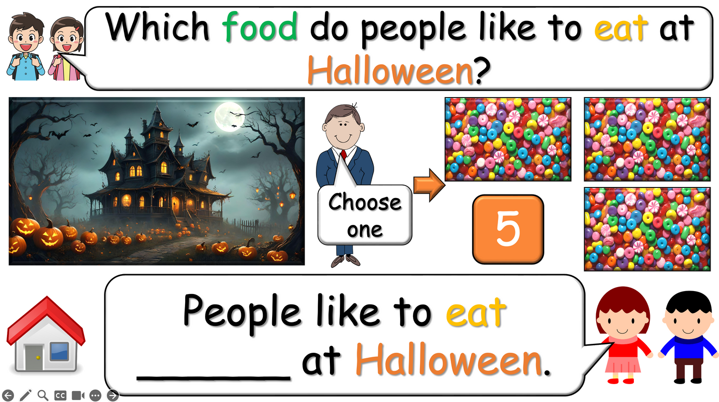 Grade 2-3 (or 1) - ESL Lesson - Festivals of the Year - Part 2 - Food - PowerPoint Lesson