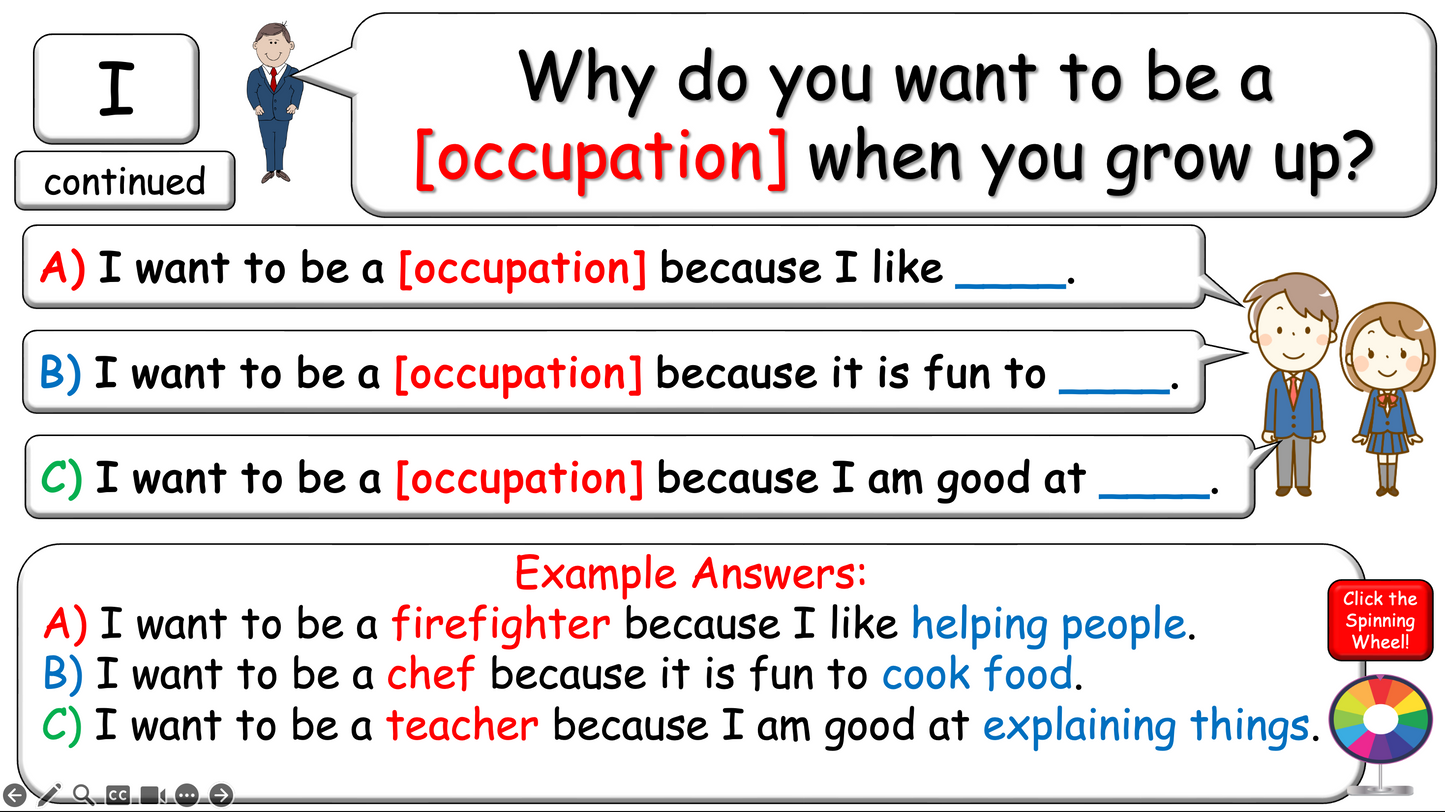 Grade 6-8 - ESL Lesson - First Day of School - Getting to know you