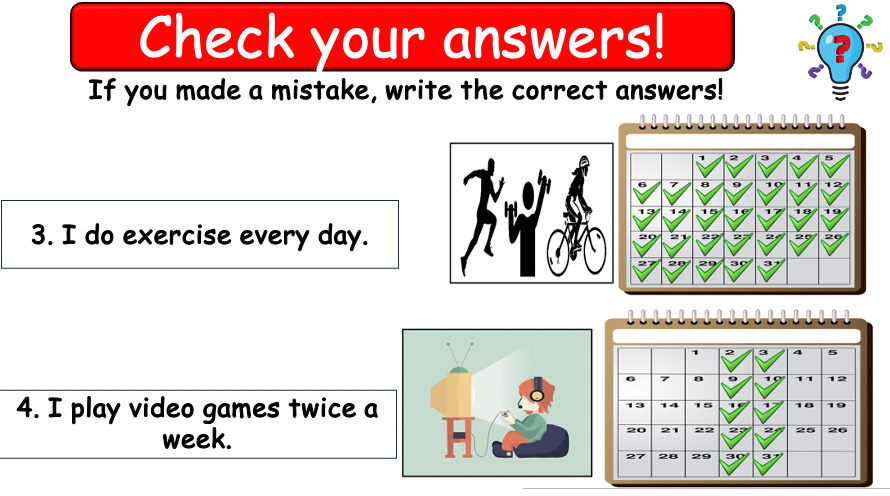 Grade 4-6 - ESL Lesson - How often? - PowerPoint Lesson