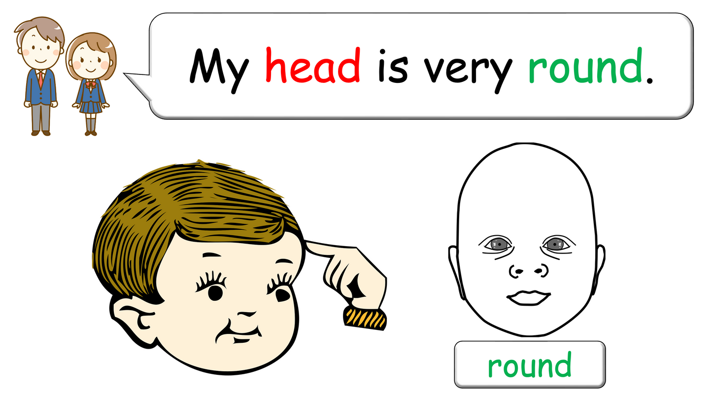 Grade 2-3 - ESL Lesson - Body Parts / Adjectives - PowerPoint Lesson