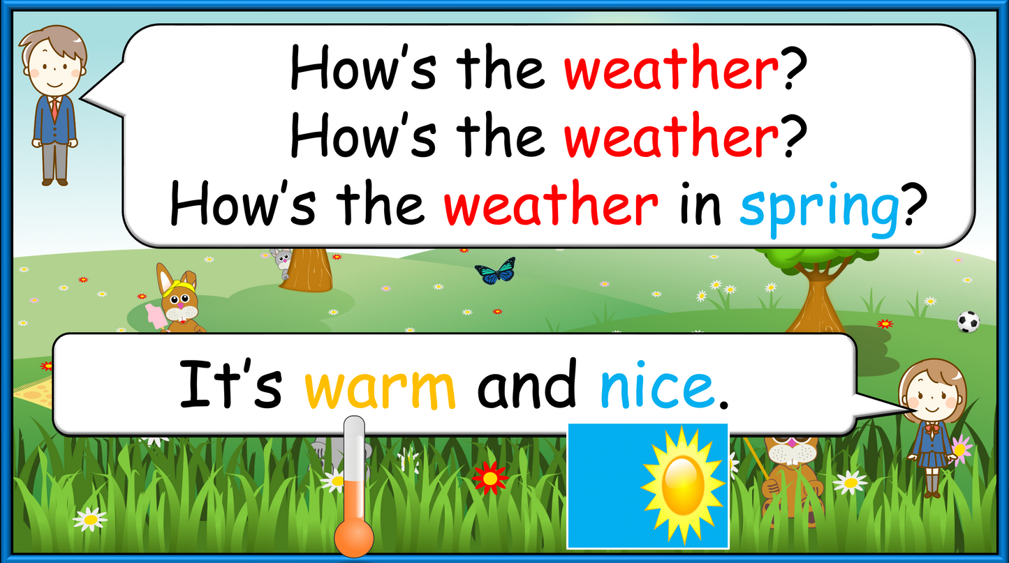 Grade 2-3 - ESL Lesson - Seasons - Part 2 - Activities - PowerPoint Lesson