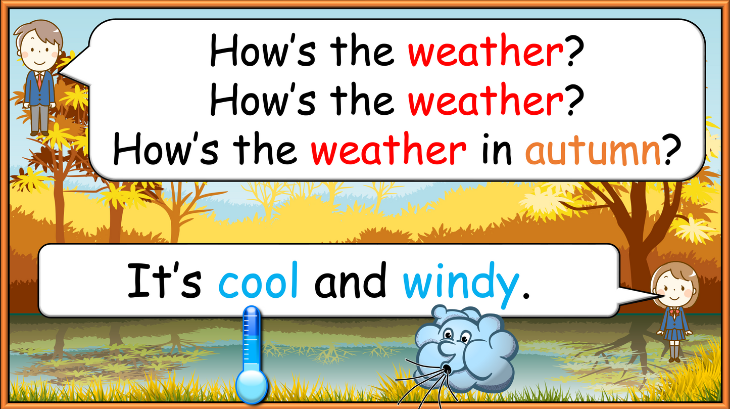 Grade 2-3 - ESL Lesson - Seasons - Part 2 - Activities - PowerPoint Lesson