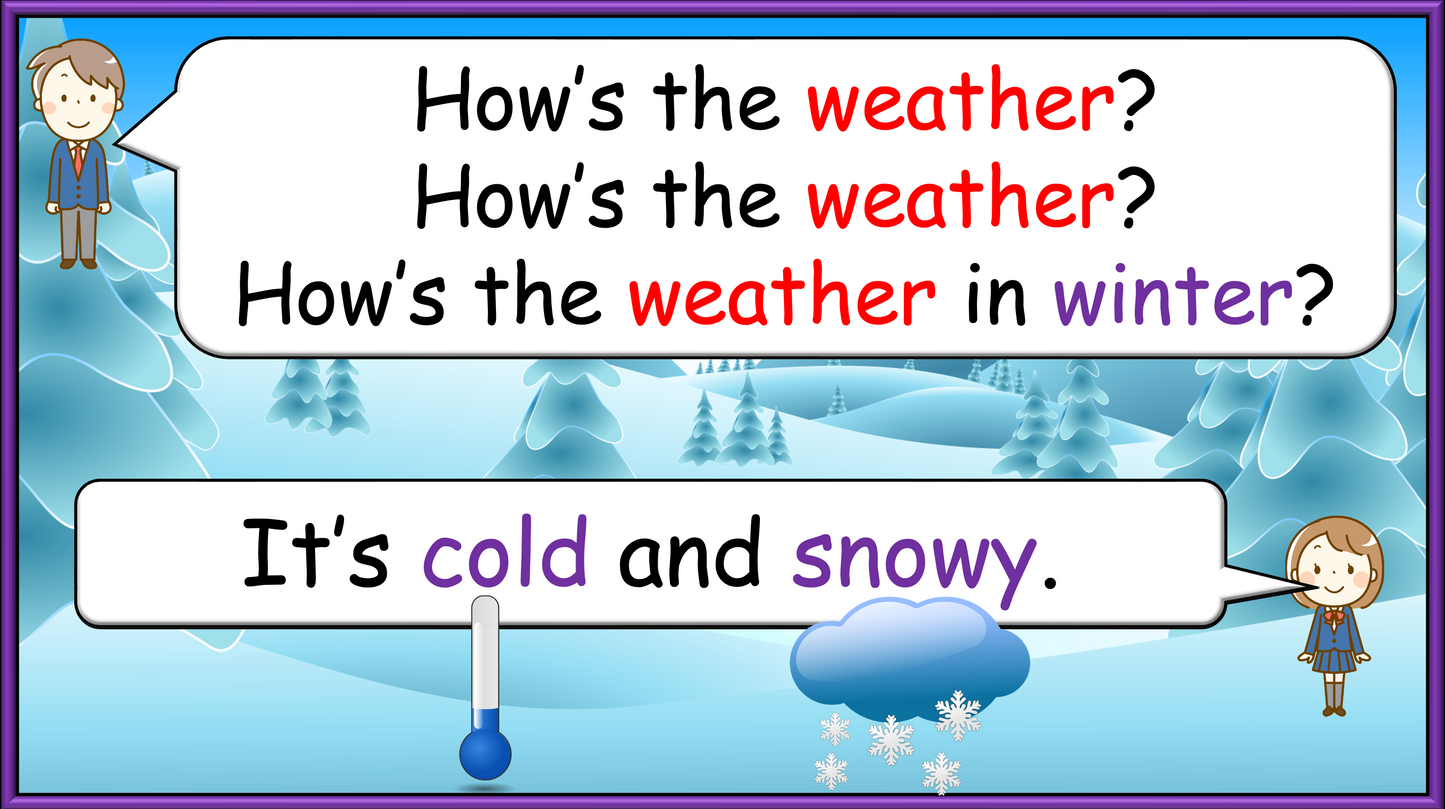 Grade 2-3 - ESL Lesson - Seasons - Part 2 - Activities - PowerPoint Lesson
