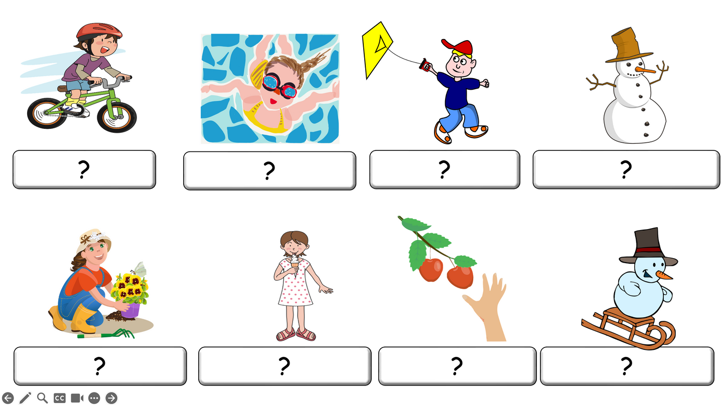 Grade 2-3 - ESL Lesson - Seasons - Part 2 - Activities - PowerPoint Lesson