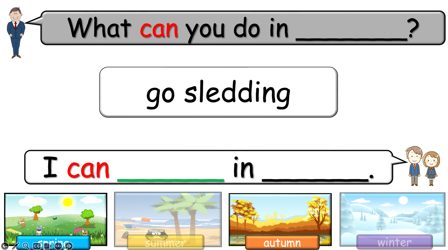 Grade 2-3 - ESL Lesson - Seasons - Part 2 - Activities - PowerPoint Lesson