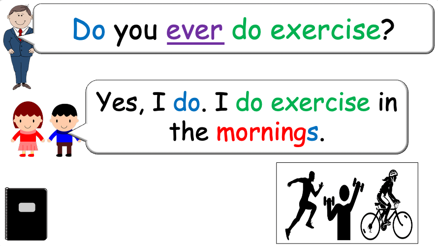 Grade 4 - ESL lesson - Do you ever...? - PowerPoint Lesson