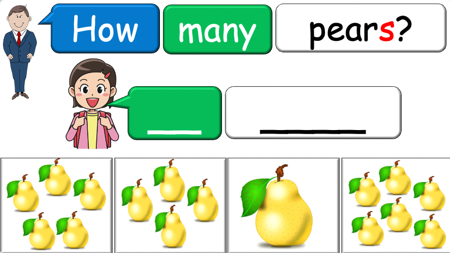 Grade 1-2 - ESL Lesson - How many? / Fruit and Plurals - PowerPoint Lesson