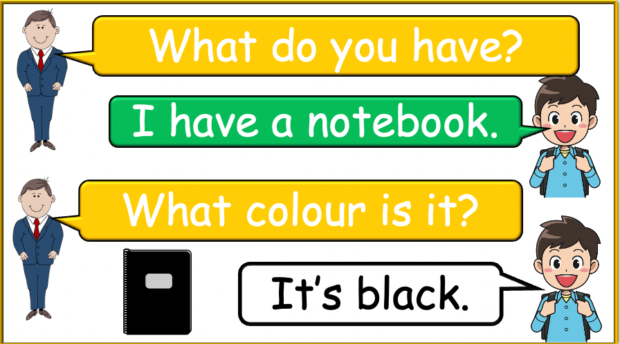 Grade 1-2 - ESL Lesson - What do you have? / Classroom Objects - PowerPoint Lesson