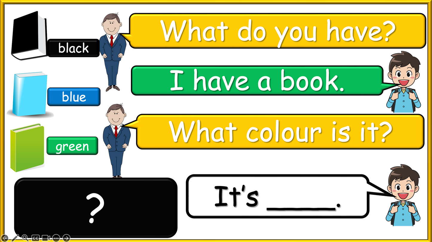 Grade 1-2 - ESL Lesson - What do you have? / Classroom Objects - PowerPoint Lesson