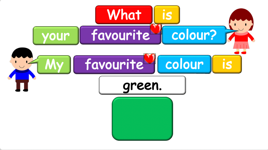 Grade 1-2 - ESL Lesson - "What is your favourite colour?" - Colours - PowerPoint Lesson
