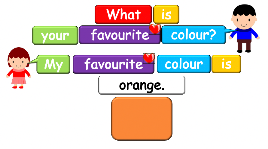 Grade 1-2 - ESL Lesson - "What is your favourite colour?" - Colours - PowerPoint Lesson