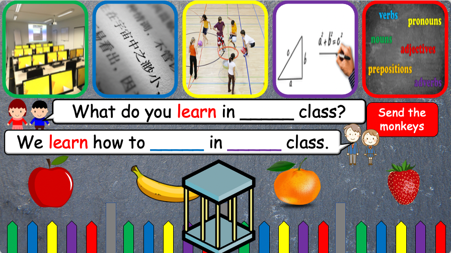 Grade 4-5 - ESL Lesson - School Subjects (Part 2) + What do you learn? - PowerPoint Lesson
