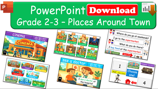 Grade 2-3 - ESL Lesson - Places Around Town