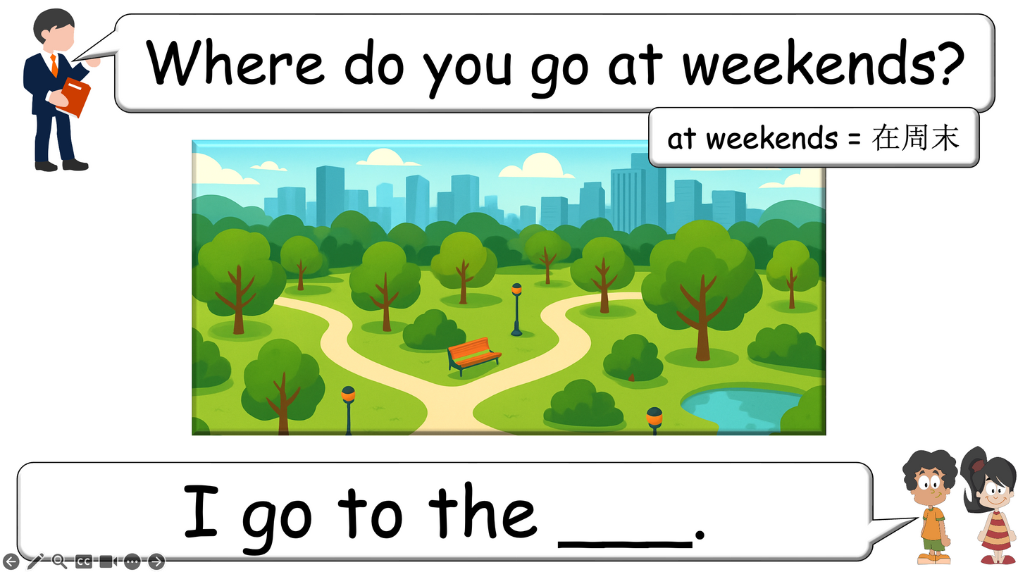 Grade 2-3 - ESL Lesson - Places Around Town