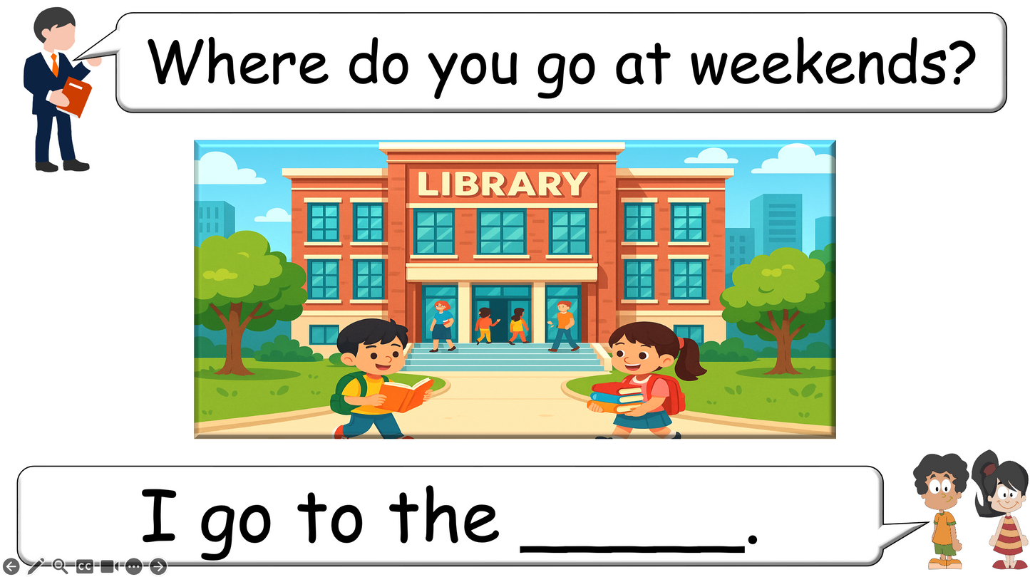 Grade 2-3 - ESL Lesson - Places Around Town
