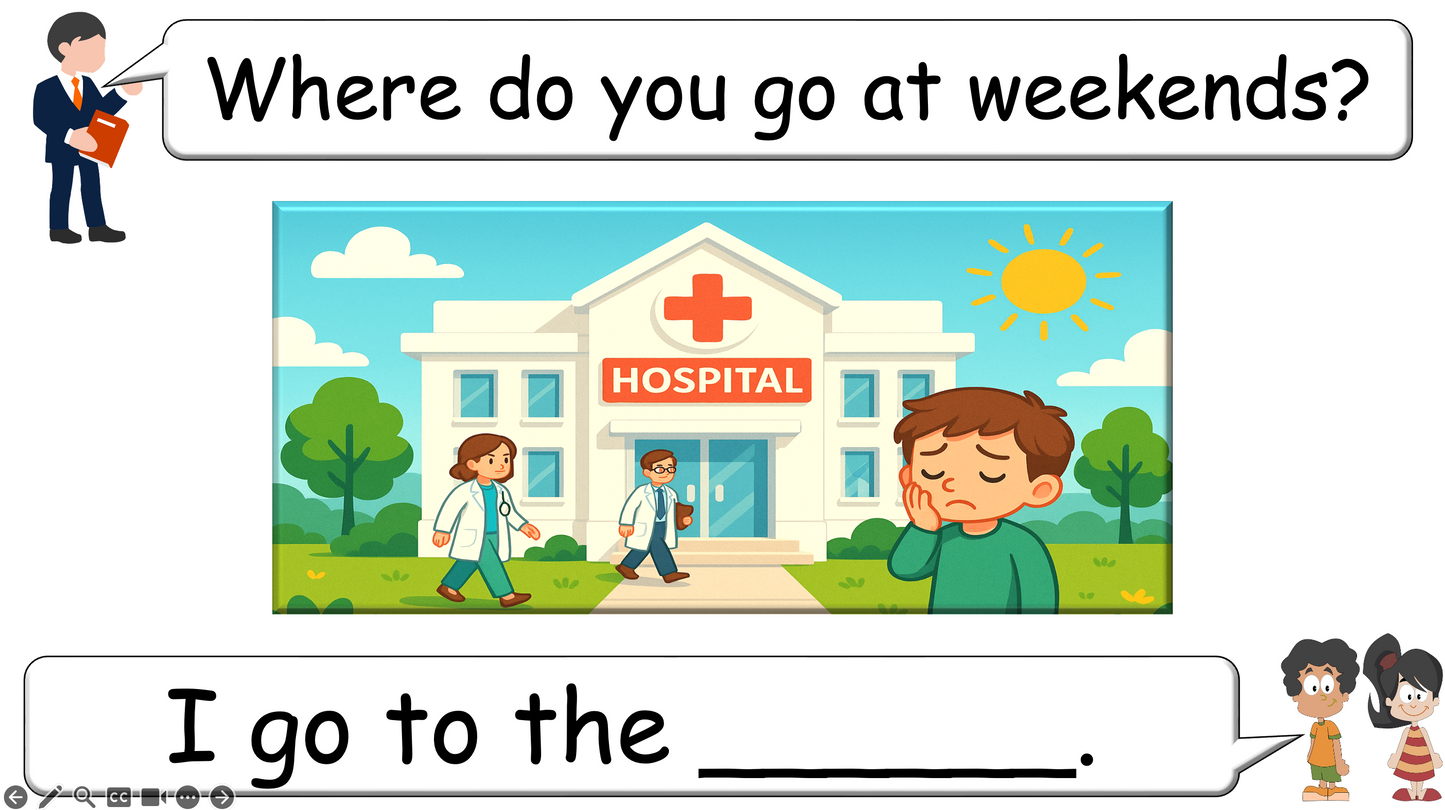 Grade 2-3 - ESL Lesson - Places Around Town