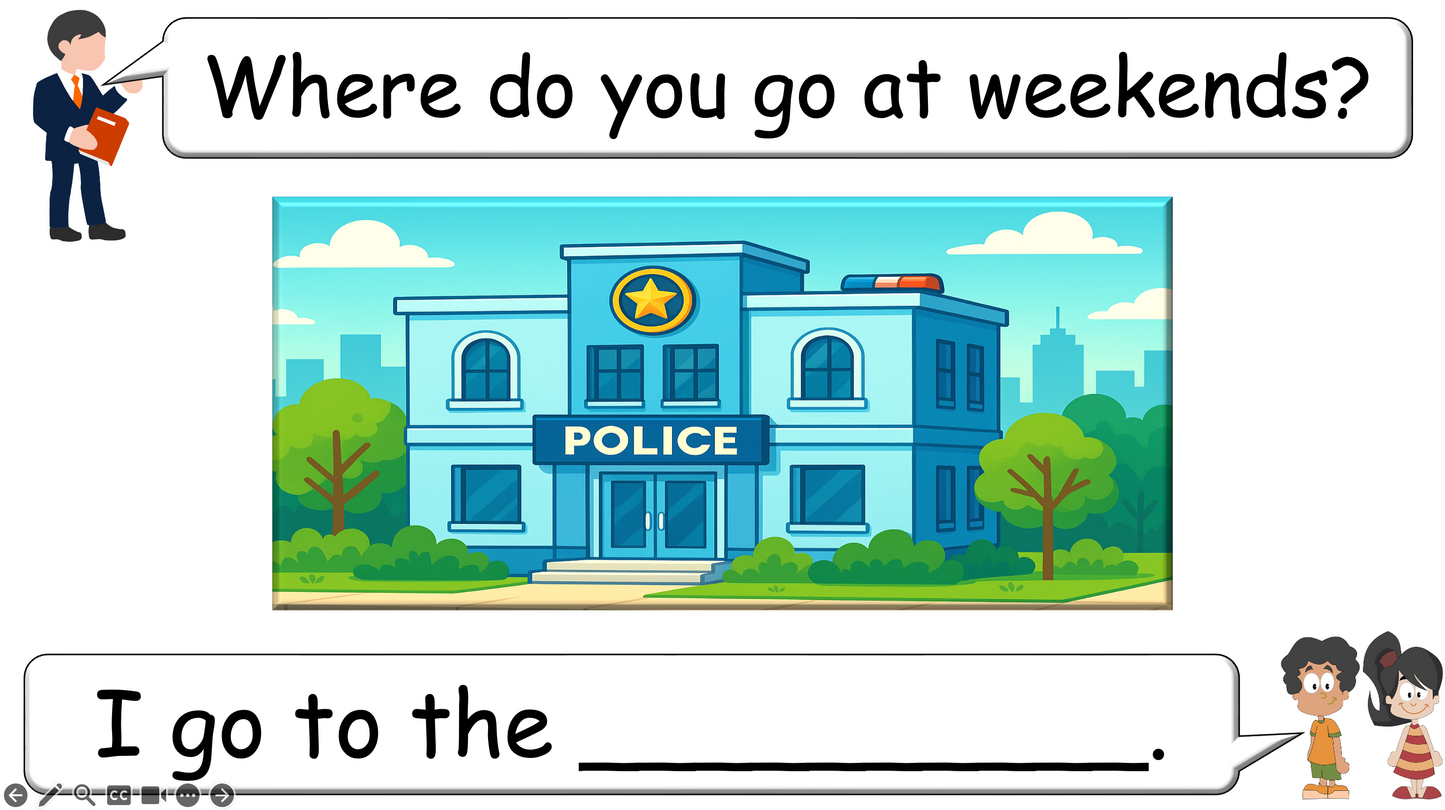 Grade 2-3 - ESL Lesson - Places Around Town