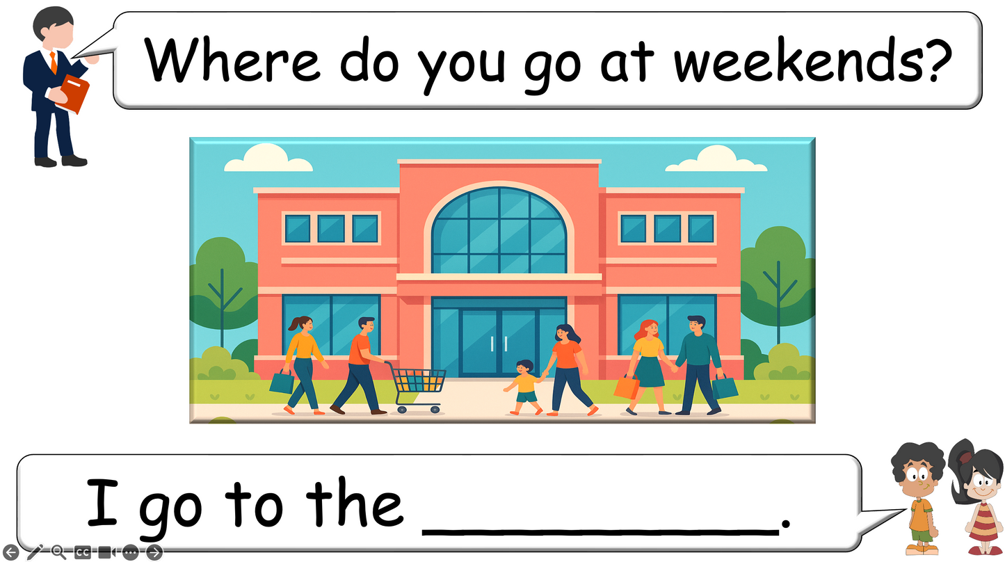 Grade 2-3 - ESL Lesson - Places Around Town