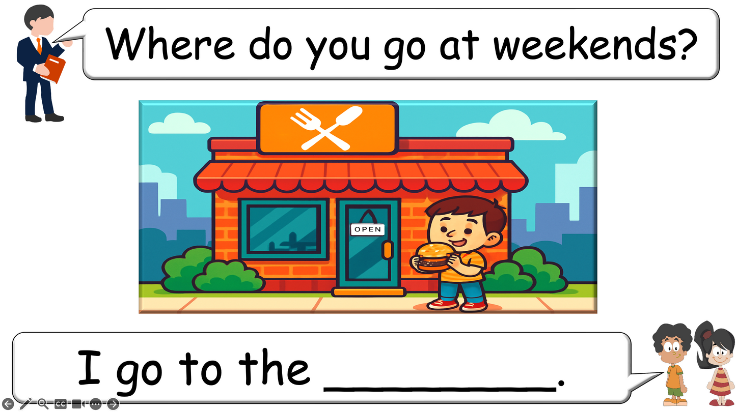 Grade 2-3 - ESL Lesson - Places Around Town