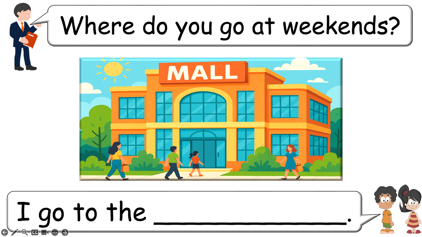 Grade 2-3 - ESL Lesson - Places Around Town