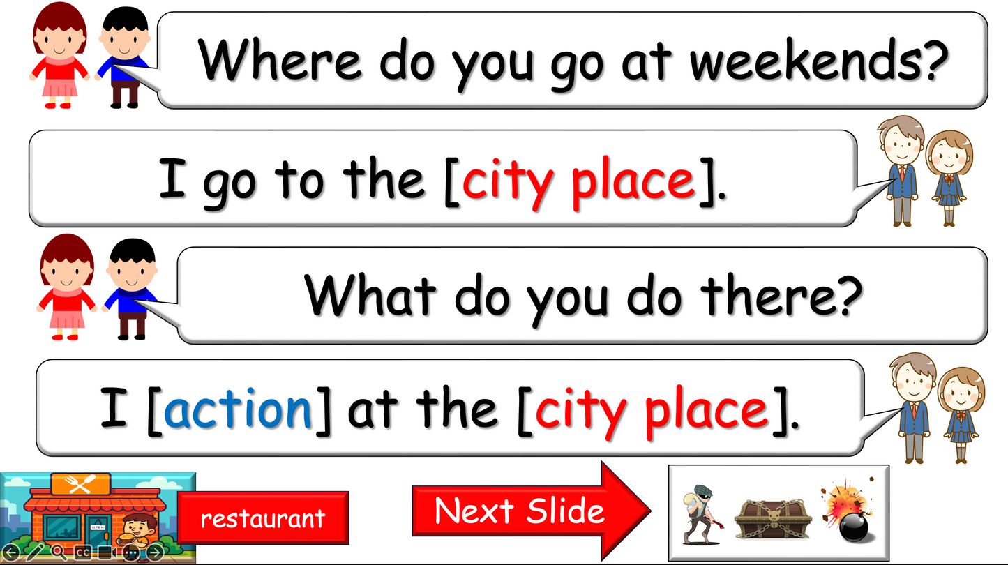 Grade 2-3 - ESL Lesson - Places Around Town