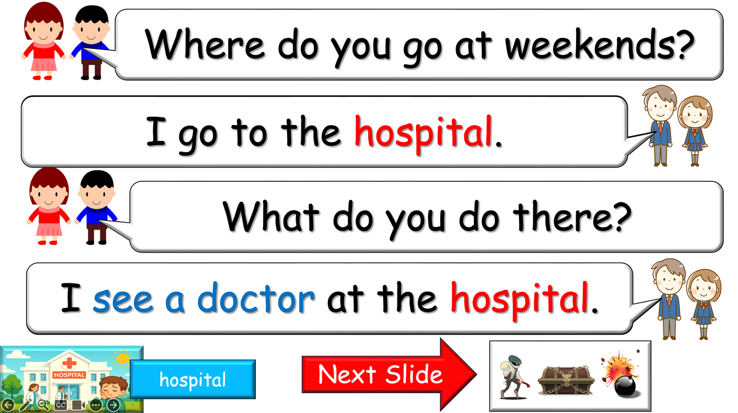 Grade 2-3 - ESL Lesson - Places Around Town