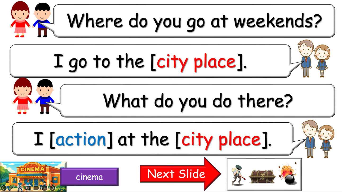 Grade 2-3 - ESL Lesson - Places Around Town