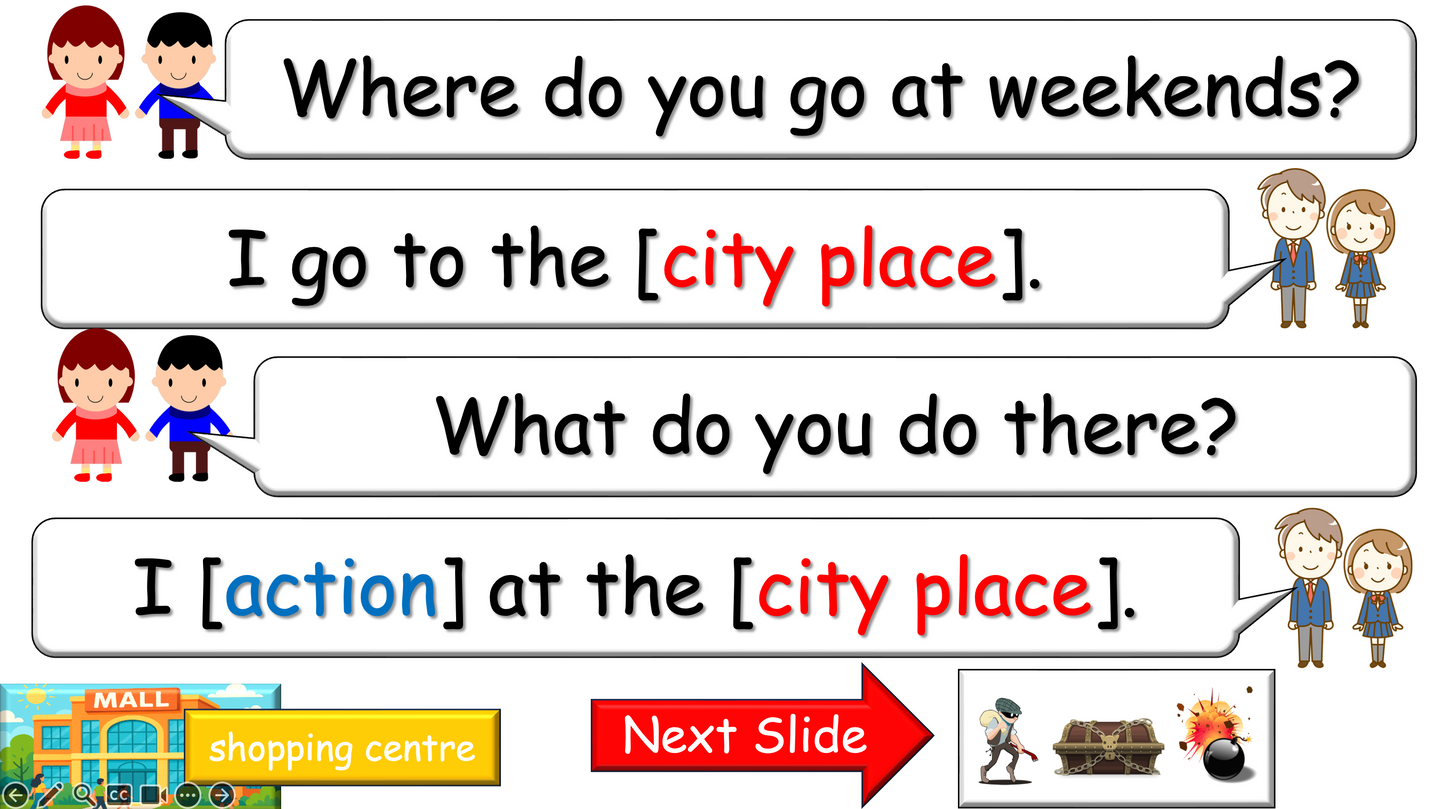Grade 2-3 - ESL Lesson - Places Around Town