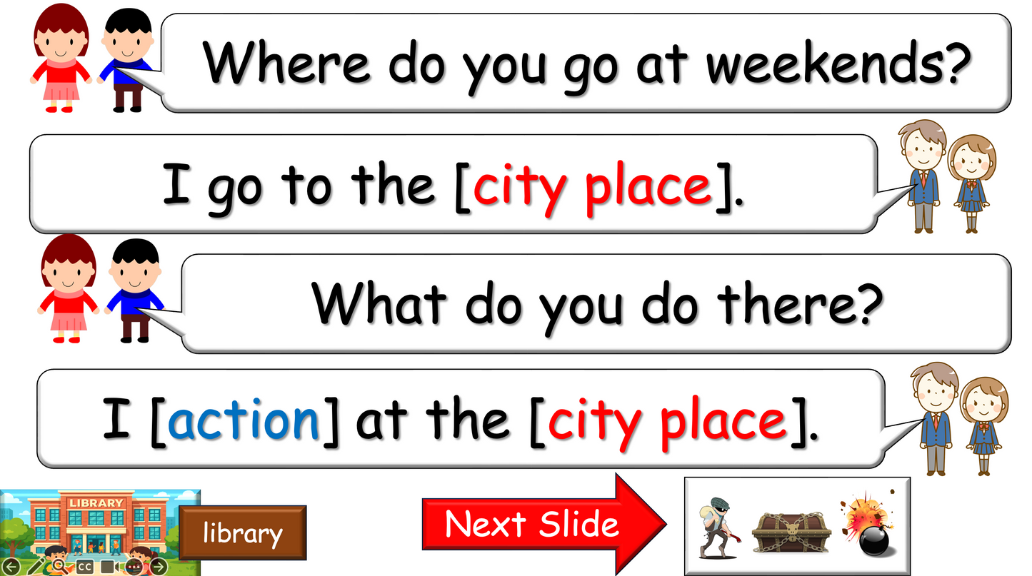 Grade 2-3 - ESL Lesson - Places Around Town