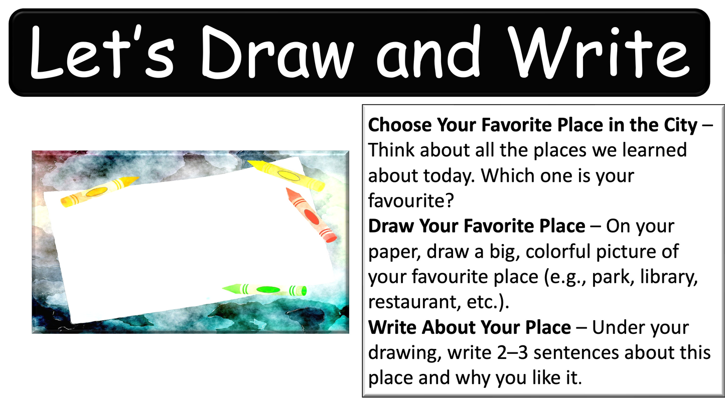 Grade 2-3 - ESL Lesson - Places Around Town