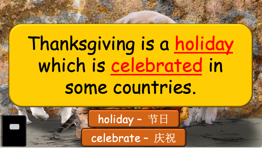 Grade 4 - ESL Lesson - Thanksgiving - PowerPoint Lesson