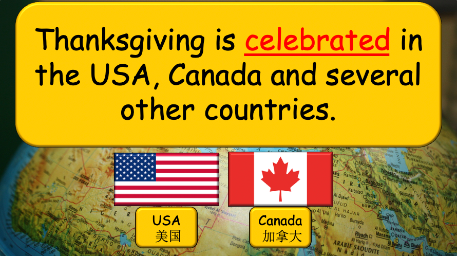 Grade 4 - ESL Lesson - Thanksgiving - PowerPoint Lesson