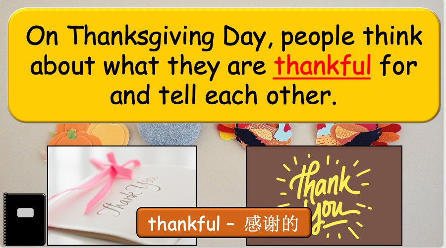Grade 4 - ESL Lesson - Thanksgiving - PowerPoint Lesson