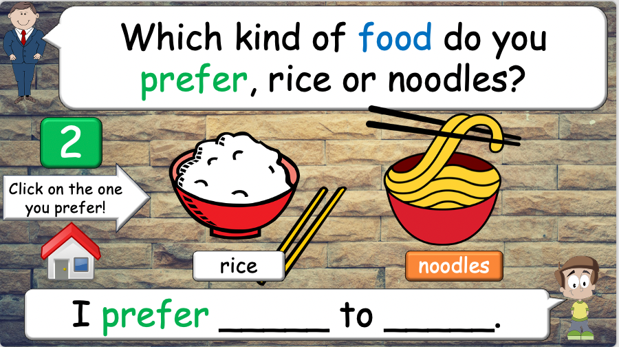 Grade 4 - ESL Lesson - Different Preferences - PowerPoint Lesson
