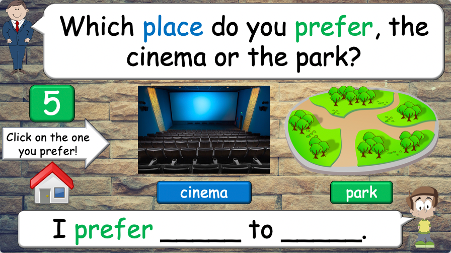 Grade 4 - ESL Lesson - Different Preferences - PowerPoint Lesson
