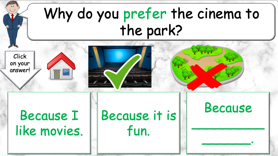 Grade 4 - ESL Lesson - Different Preferences - PowerPoint Lesson
