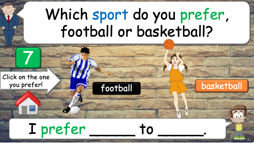 Grade 4 - ESL Lesson - Different Preferences - PowerPoint Lesson