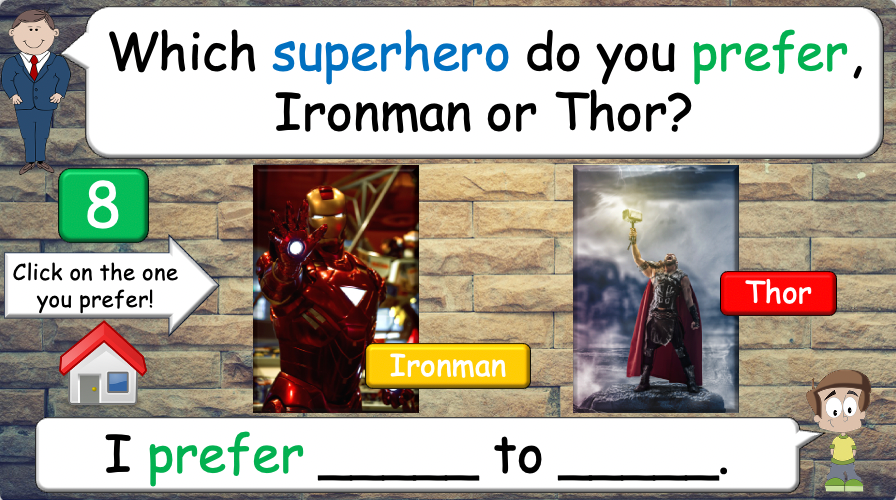 Grade 4 - ESL Lesson - Different Preferences - PowerPoint Lesson