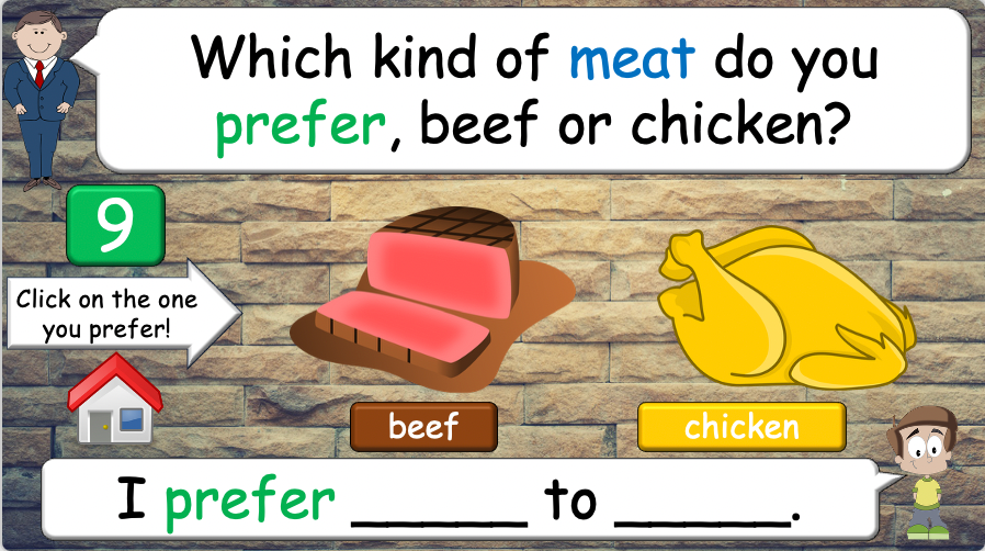 Grade 4 - ESL Lesson - Different Preferences - PowerPoint Lesson