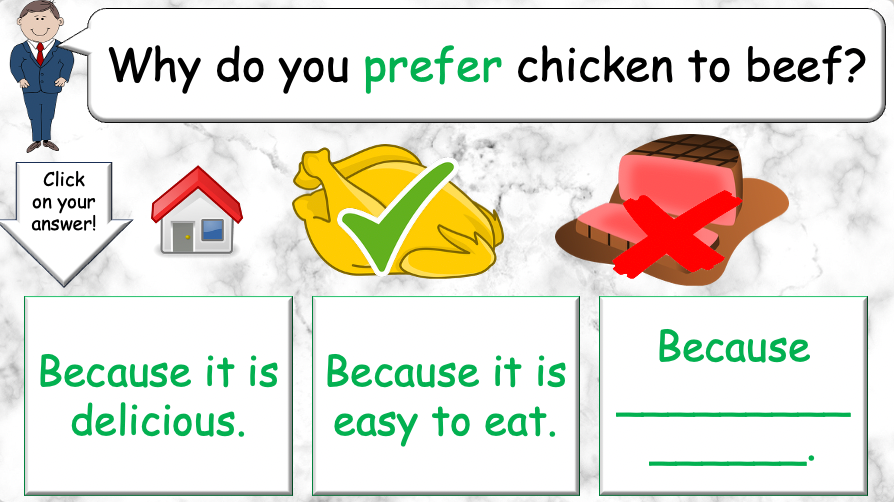 Grade 4 - ESL Lesson - Different Preferences - PowerPoint Lesson