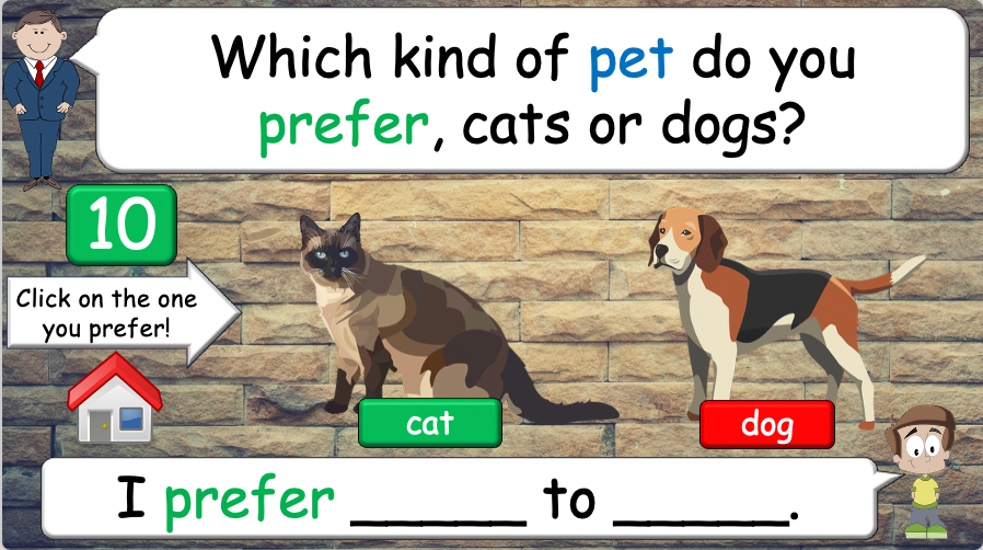 Grade 4 - ESL Lesson - Different Preferences - PowerPoint Lesson