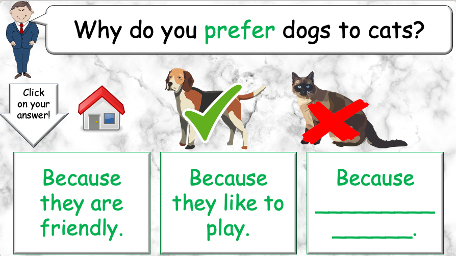 Grade 4 - ESL Lesson - Different Preferences - PowerPoint Lesson