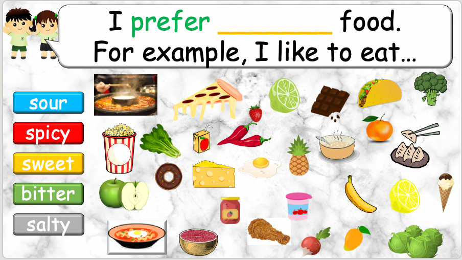 Grade 4 - ESL Lesson - Different Preferences - PowerPoint Lesson