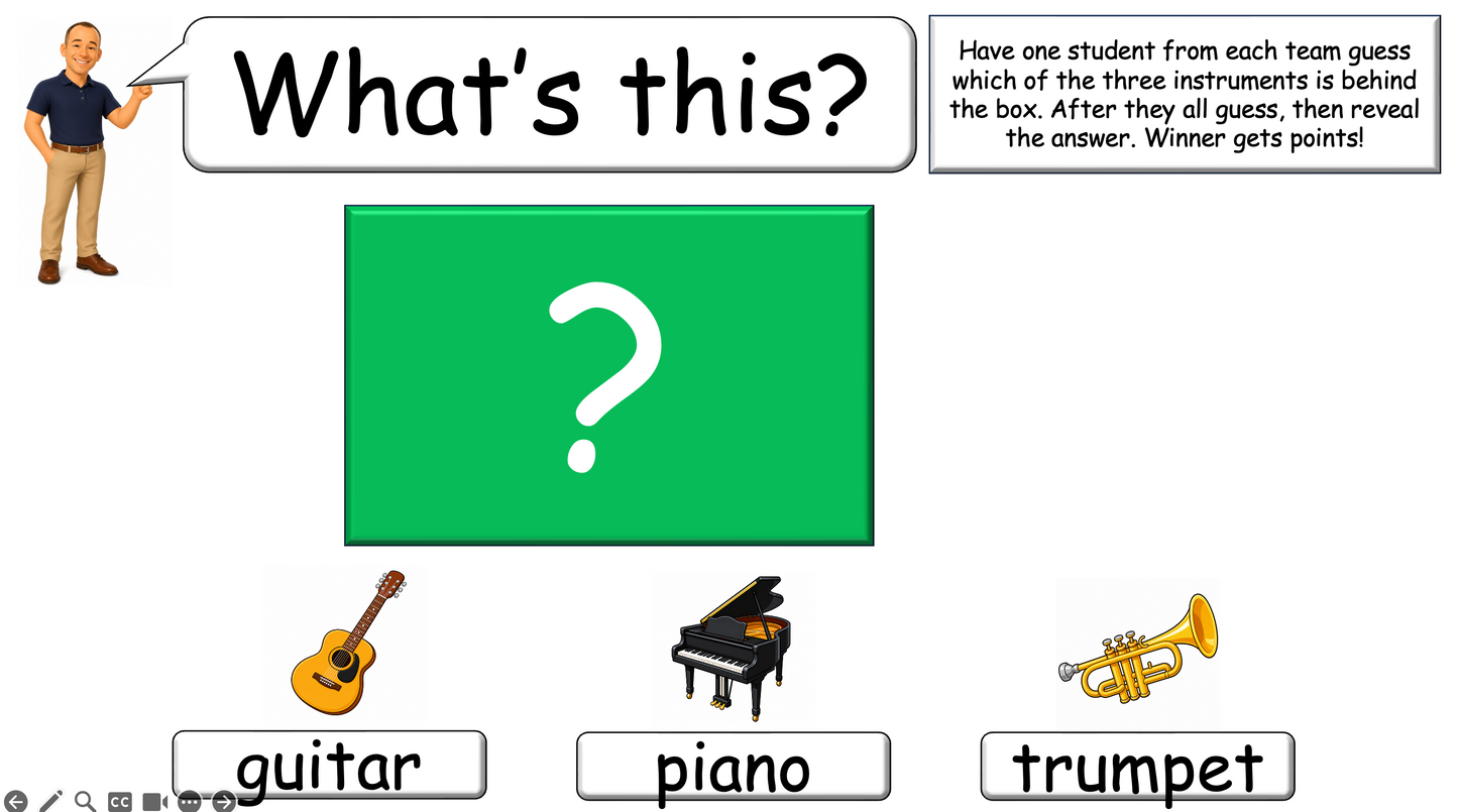 Grade 2-3 - ESL Lesson - Musical Instruments - Part 1