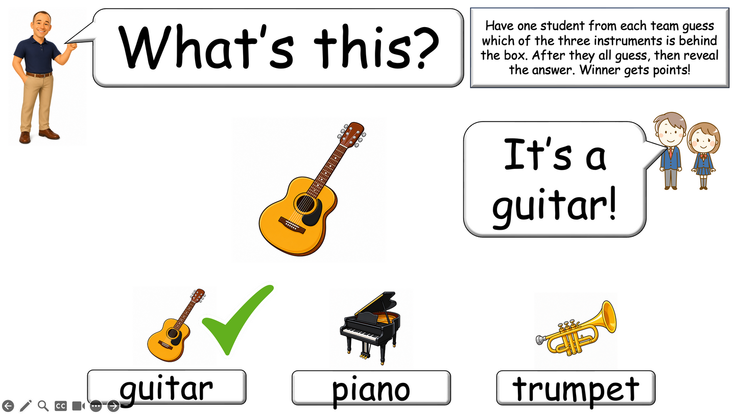 Grade 2-3 - ESL Lesson - Musical Instruments - Part 1