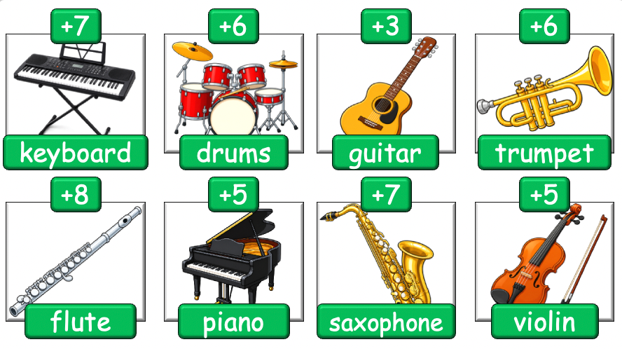 Grade 2-3 - ESL Lesson - Musical Instruments - Part 2