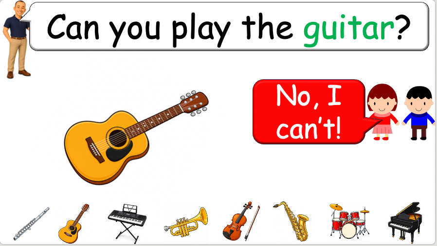 Grade 2-3 - ESL Lesson - Musical Instruments - Part 2